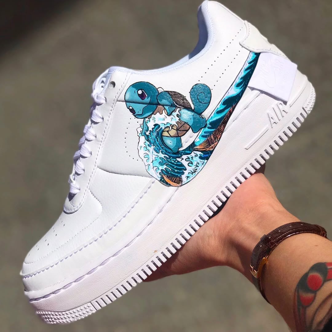 Air Force 1 “Carapuce Wave” – Custom Édition - Image du produit